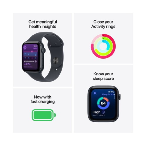 SMARTWATCH APPLE SE 3 40mm MEH94QL/A MIDNIGHT-S/M